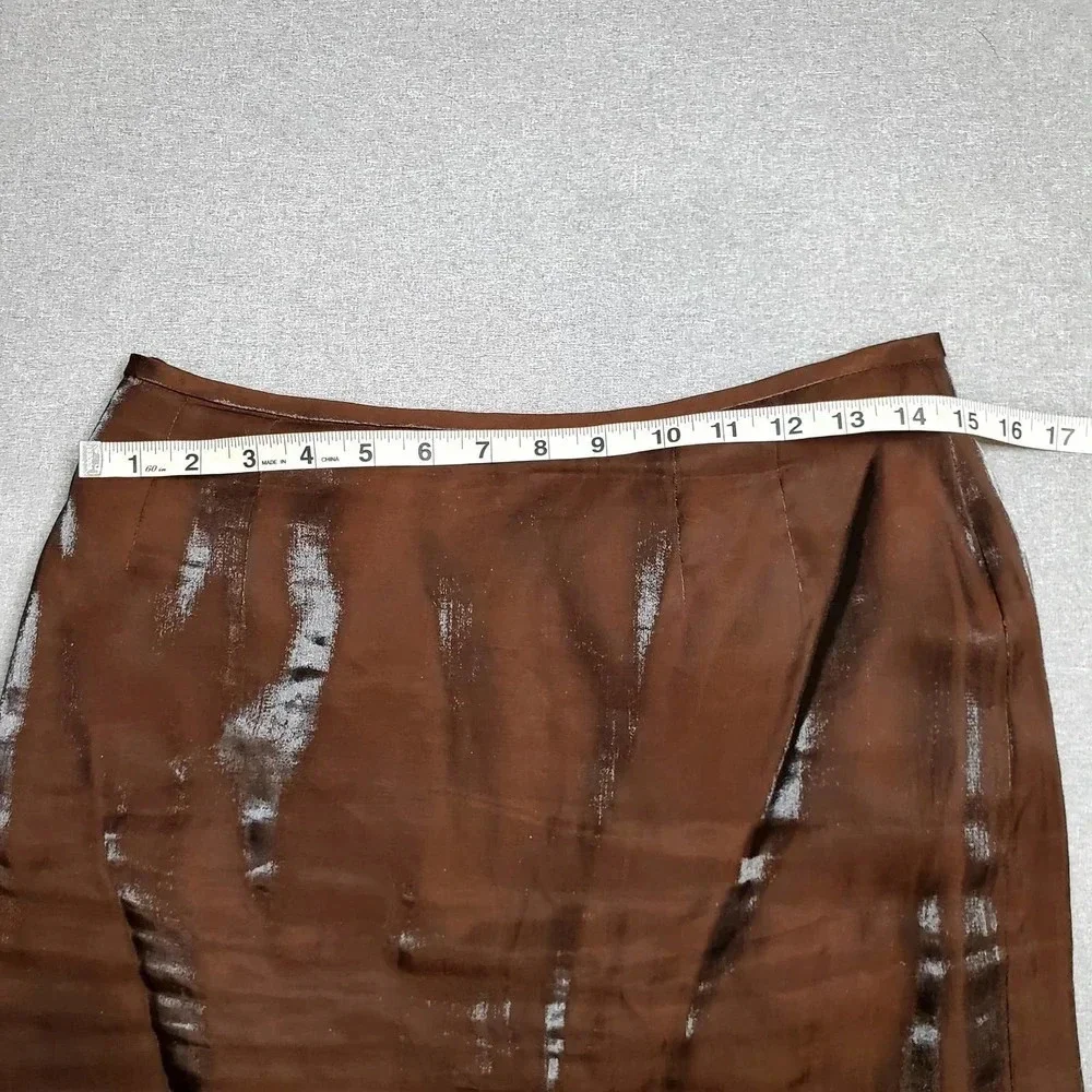 Le Suit Petite Brown‎ Leaf Print 2-Piece Set